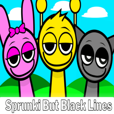 Sprunki But Black Lines icon